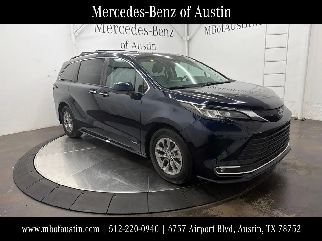 Used 2021 Blue Toyota XLE image 1