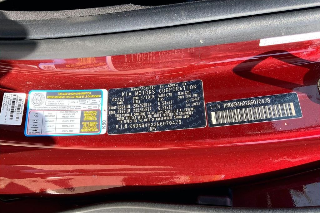 Used 2022 Red Kia LXS image 19