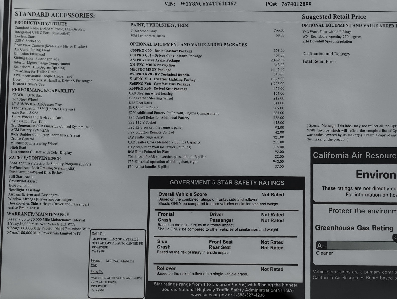 New 2026 Stone Gray Mercedes-Benz 3500XD High Roof I4 Diesel HO 170 AWD image 30
