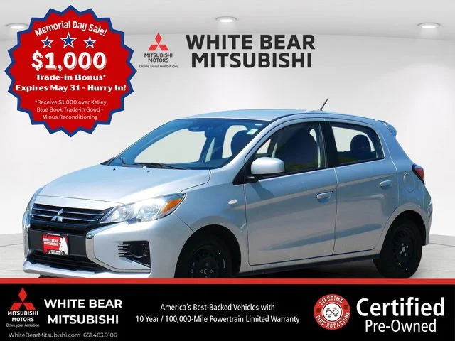 Certified 2024 Mitsubishi Mirage ES with VIN ML32AUHJ4RH016133 for sale in White Bear Lake, Minnesota
