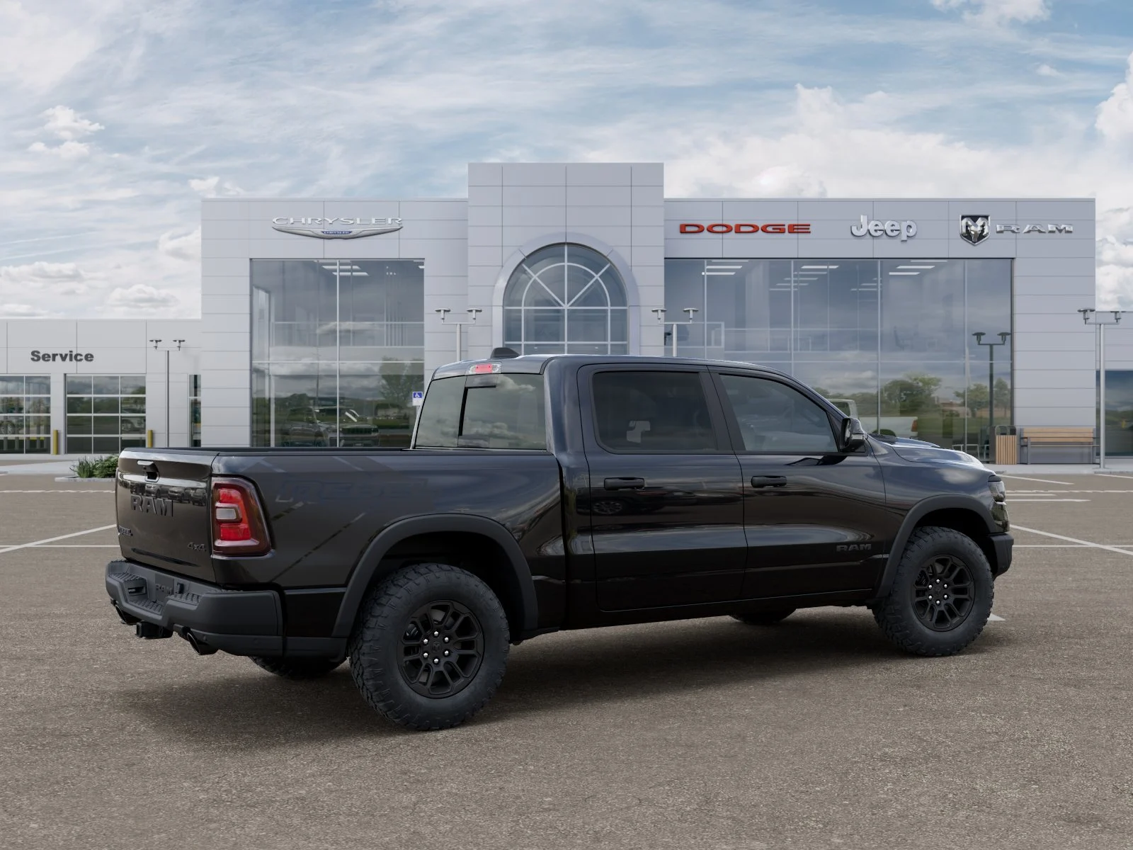 New 2026 Diamond Black Crystal Pearl-Coat Exterior Paint RAM Rebel image 37