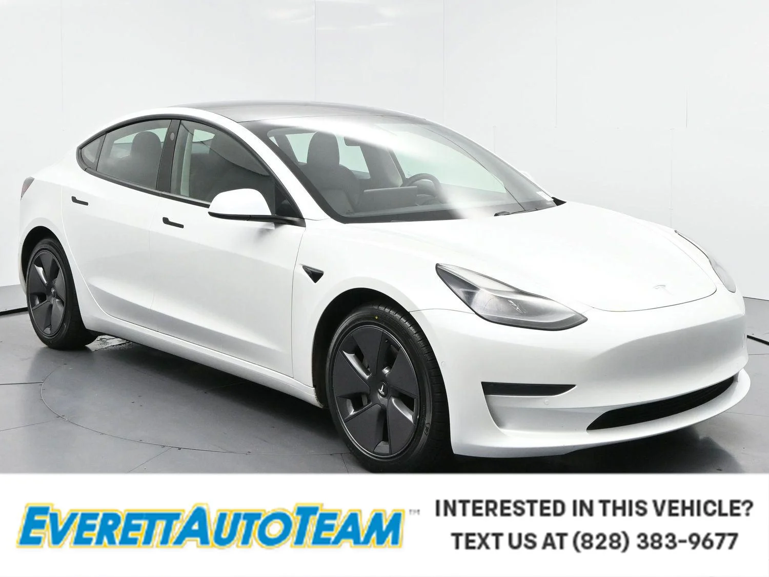 Used 2021 Pearl White Multi-Coat Tesla Standard Range Plus image 1