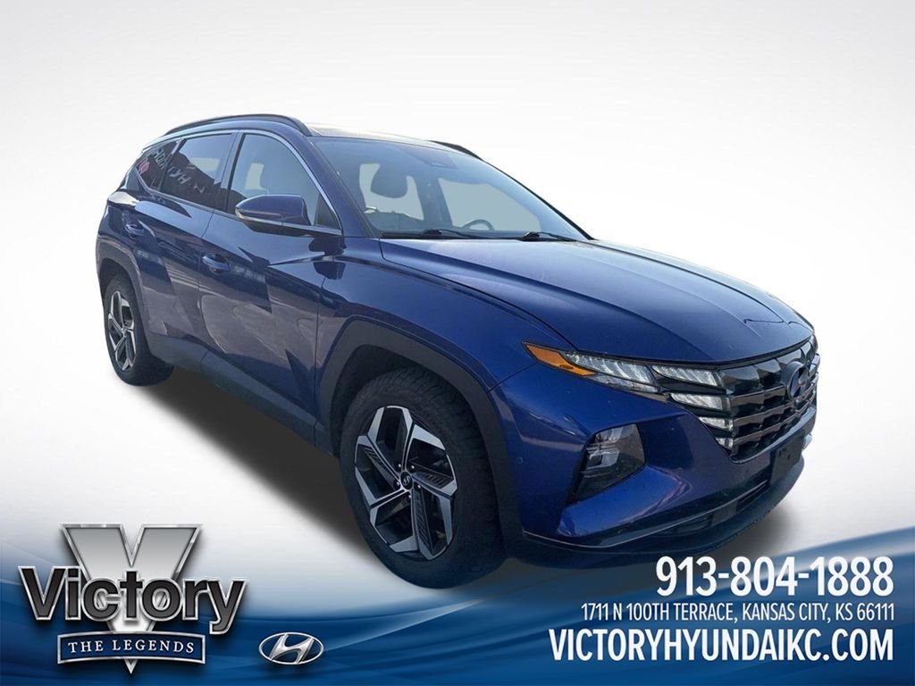 Used 2022 Blue Hyundai Limited image 3