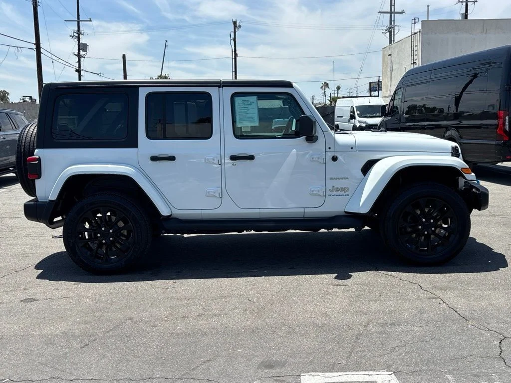 Used 2023 White Jeep Sahara 4xe image 2