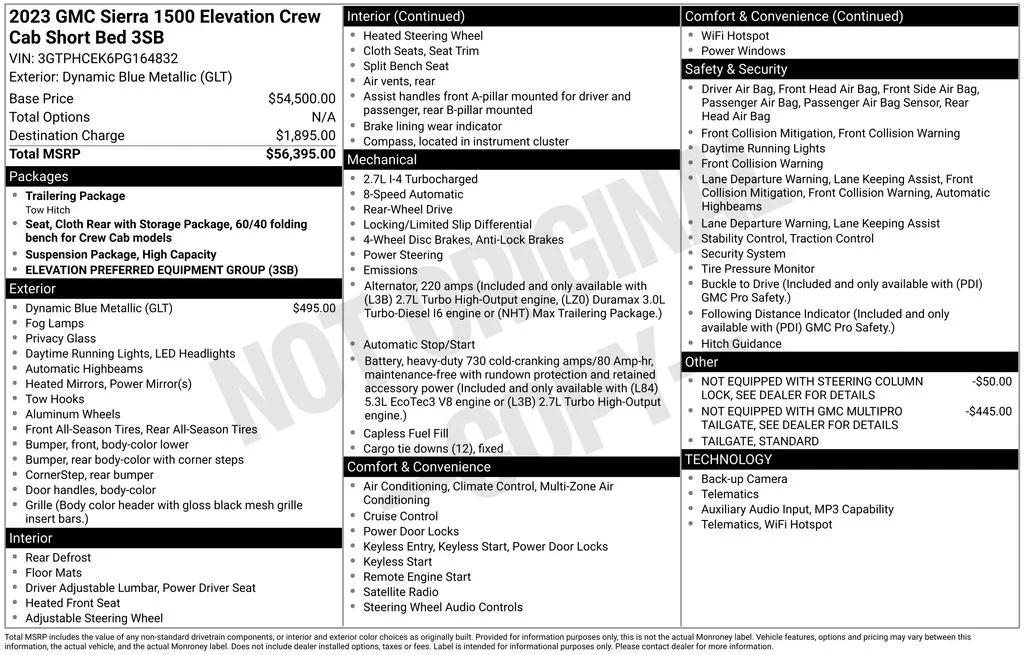 Used 2023 Blue GMC Elevation image 2