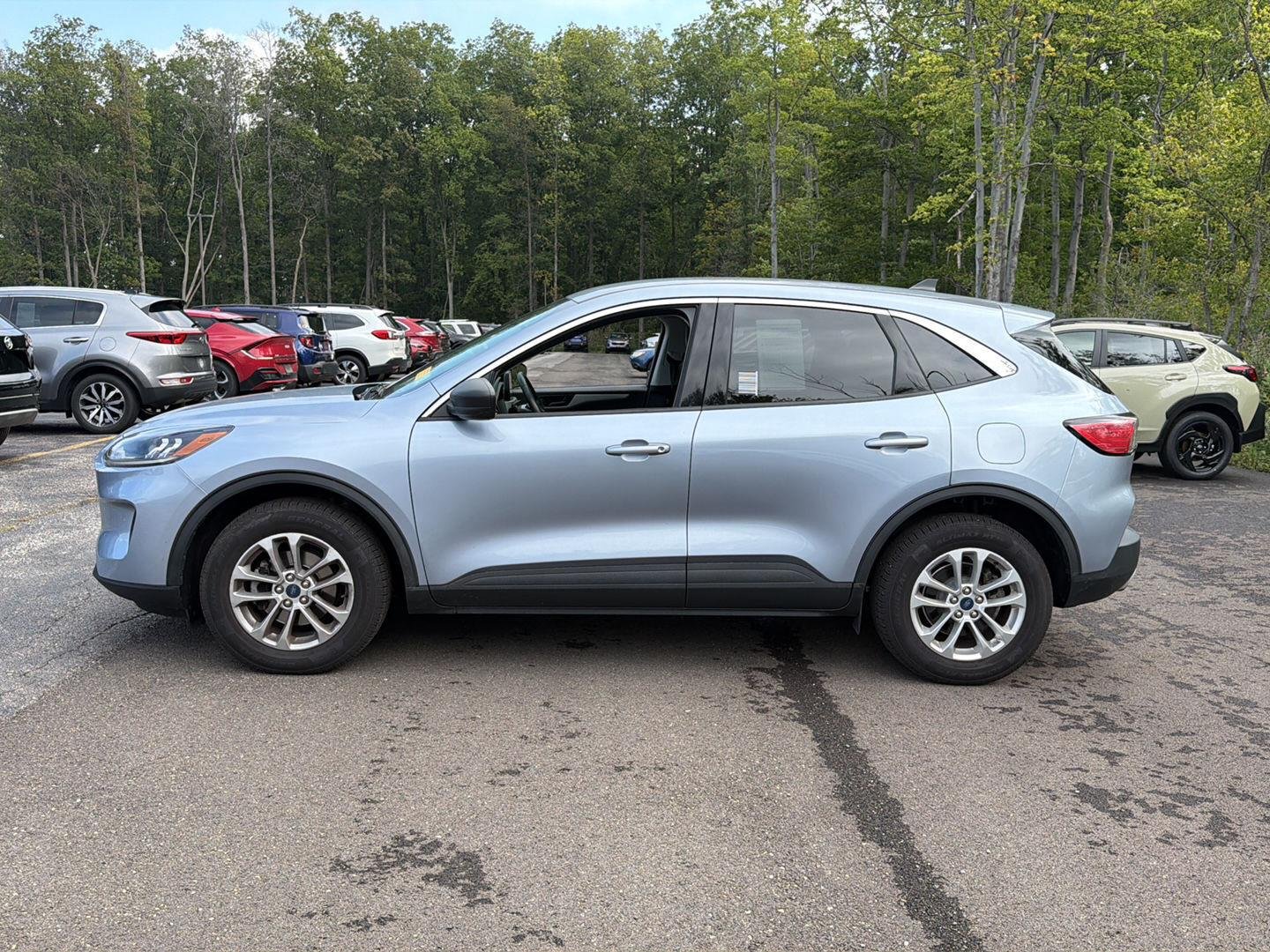 Used 2022 Iced Blue Silver Ford SE image 11