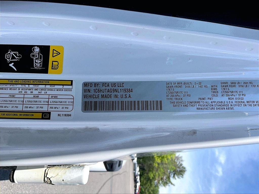 Used 2022 Bright White Clearcoat Jeep Willys image 6