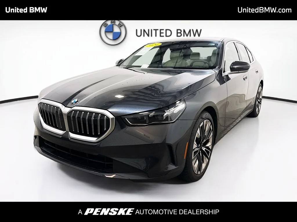 Certified Used 2024 Dark Graphite BMW 530i image 1