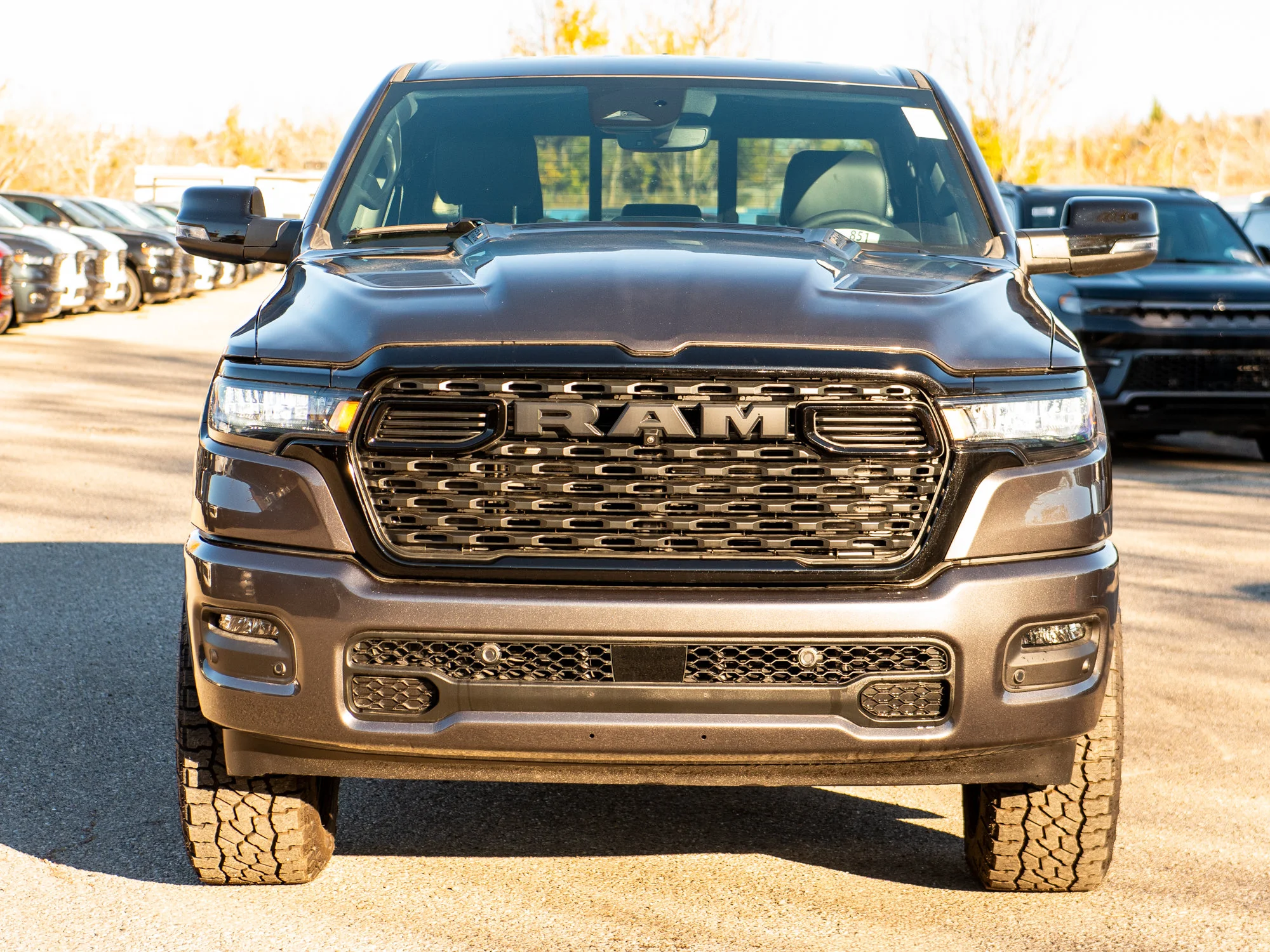 New 2026 Grey RAM Sport Night* Crew Cab 4x4, 35 Inch Tires, Mayhem Wheels, Trigger Industries MudFlaps image 10