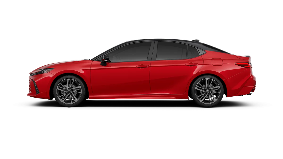 New 2026 Supersonic Red with Midnight Black Metallic roof Toyota XSE image 26