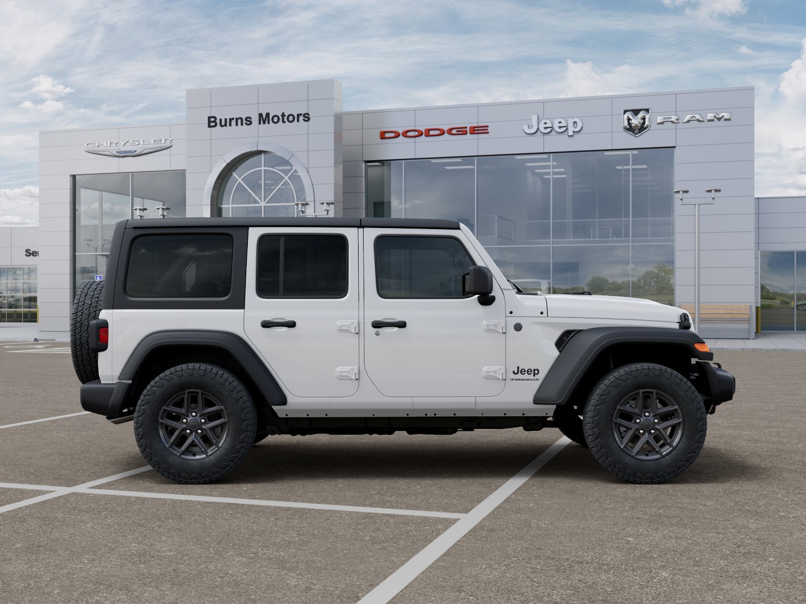 New 2026 Bright White Clear-Coat Exterior Paint Jeep Sport S 4-Door image 47