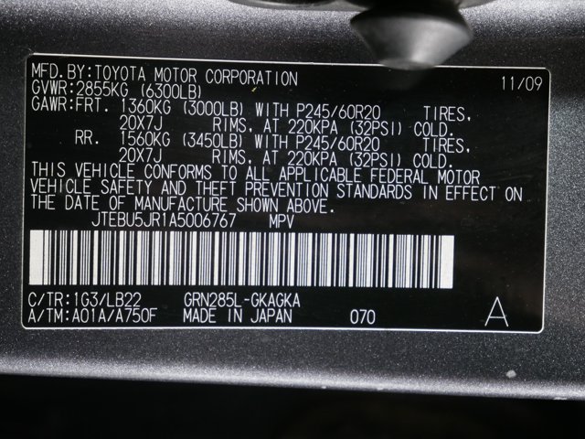 Used 2010 Magnetic Gray Metallic Toyota Limited w/ Convenience Pkg image 32