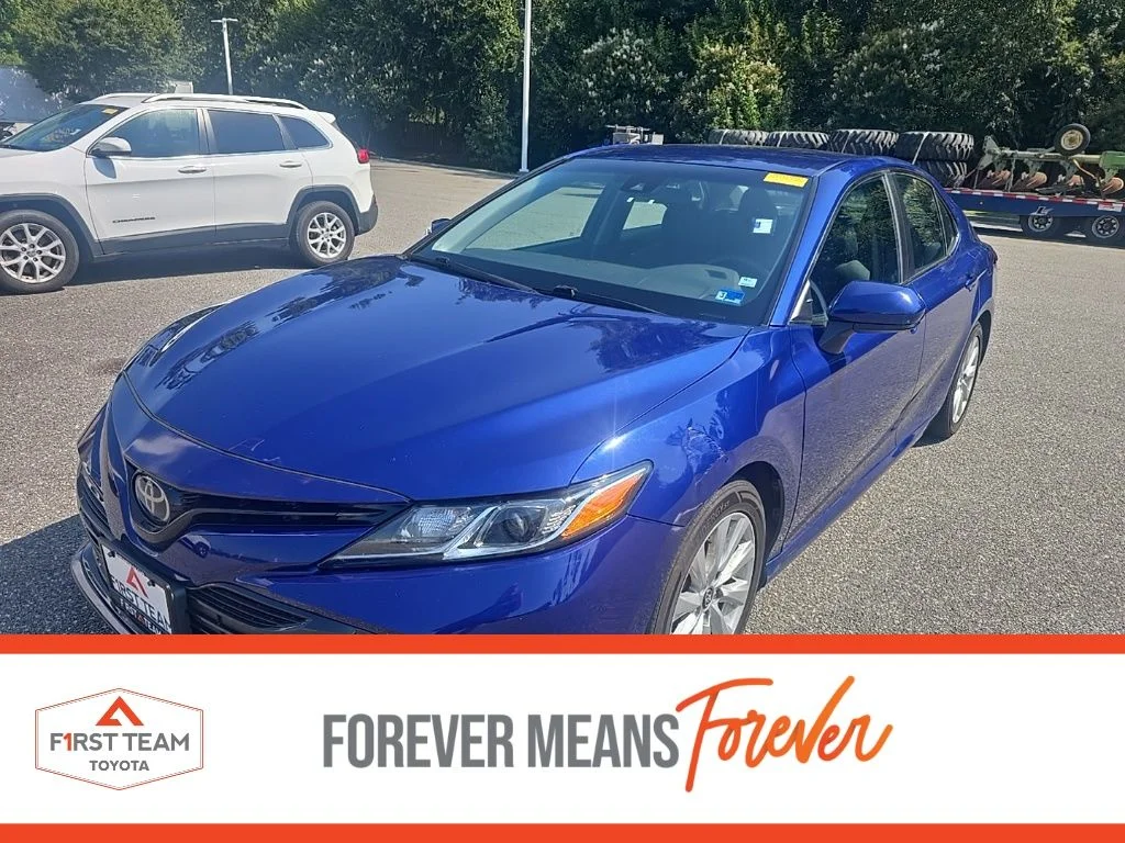 Used 2018 Blue Toyota LE image 1