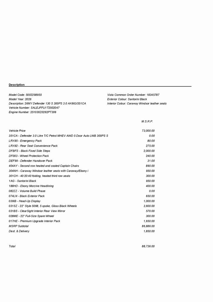 2026 LAND ROVER DEFENDER - Image 3
