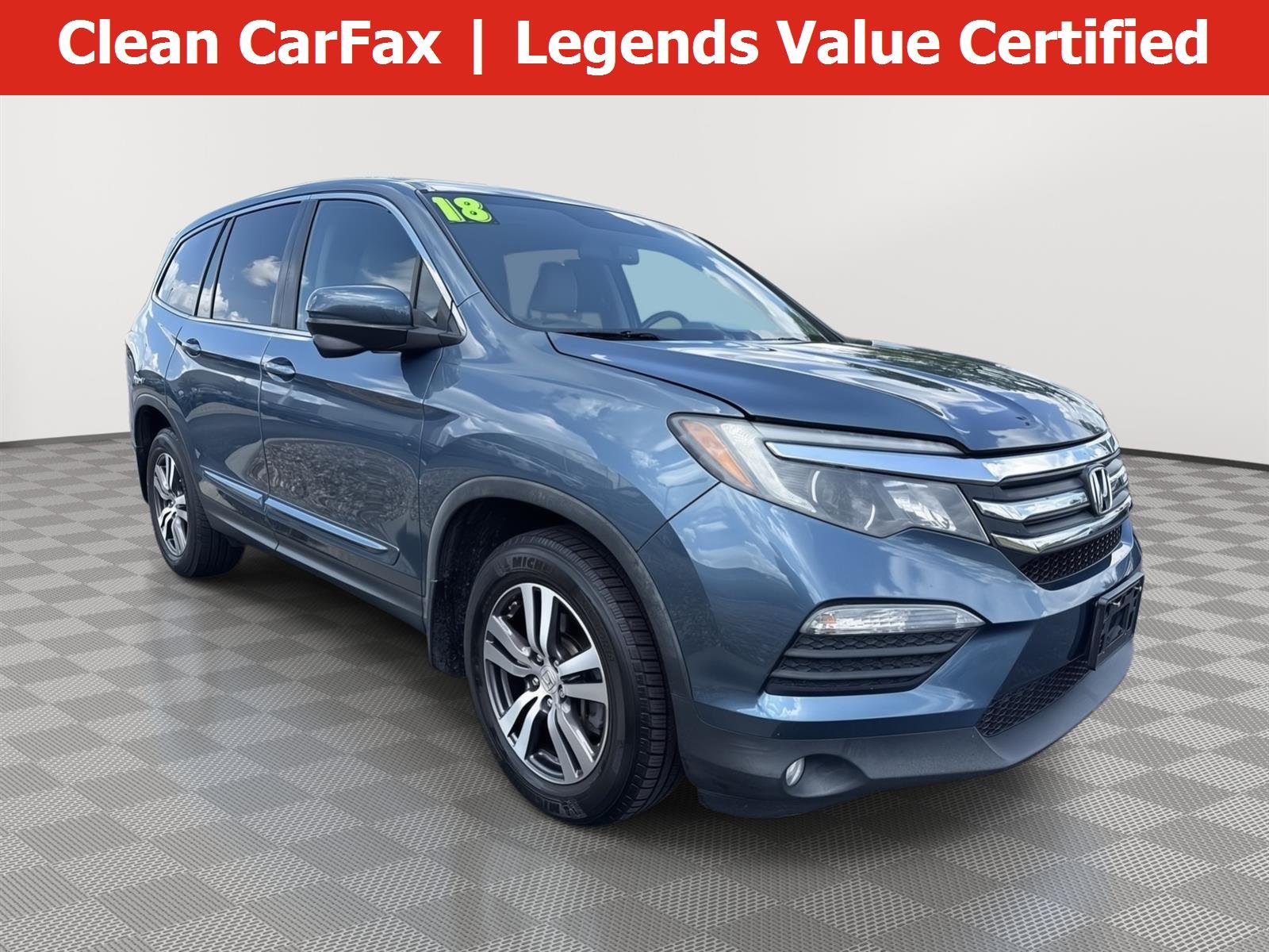 Used 2018 Steel Sapphire Metallic Honda EX-L image 1