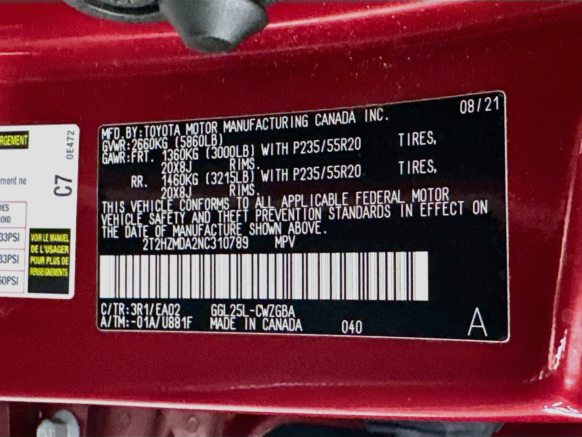Certified Used 2022 MATADOR RED MICA Lexus 350 image 31