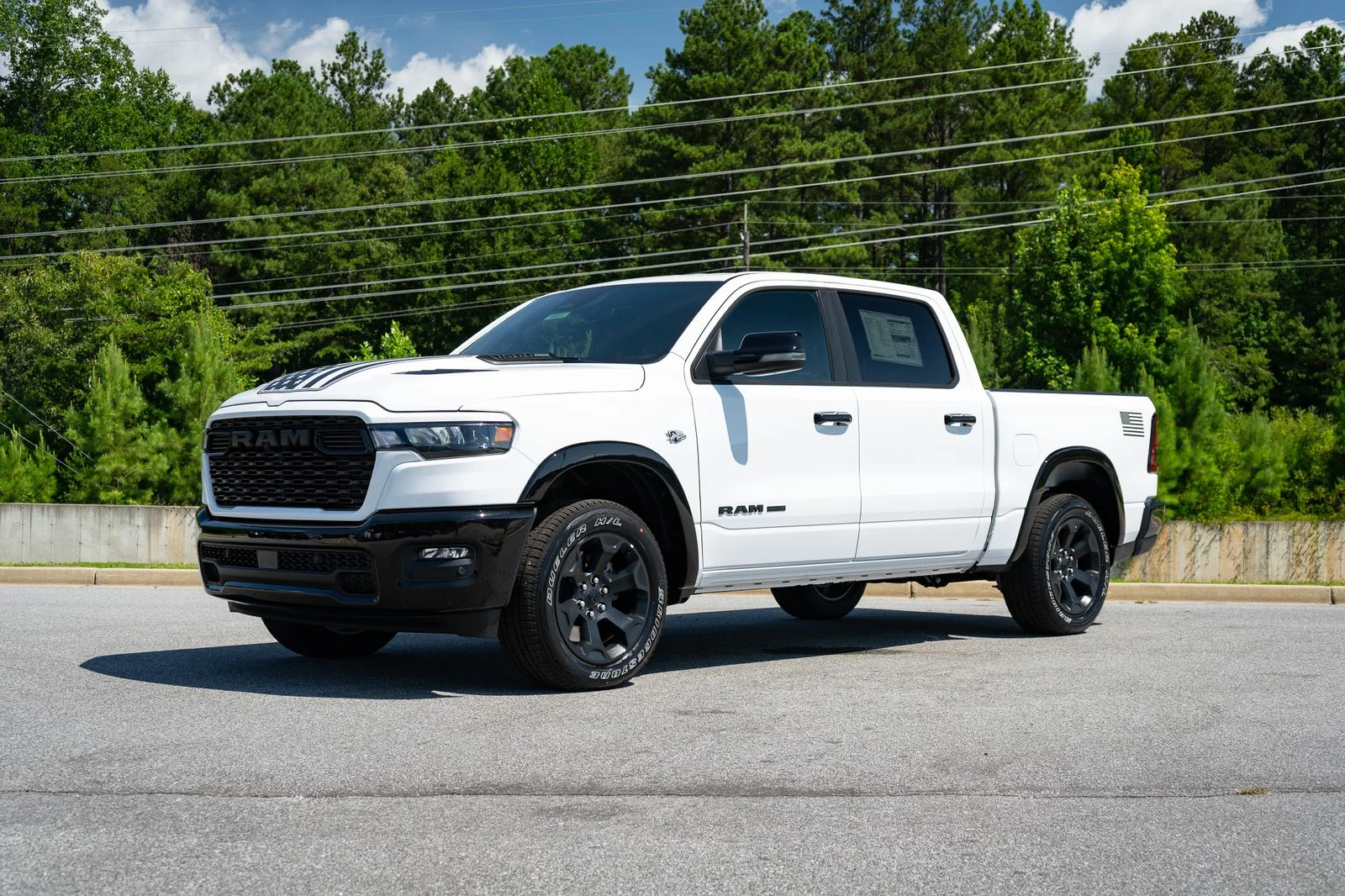 New 2026 Bright White Clear-Coat Exterior Paint RAM Big Horn/Lone Star image 3