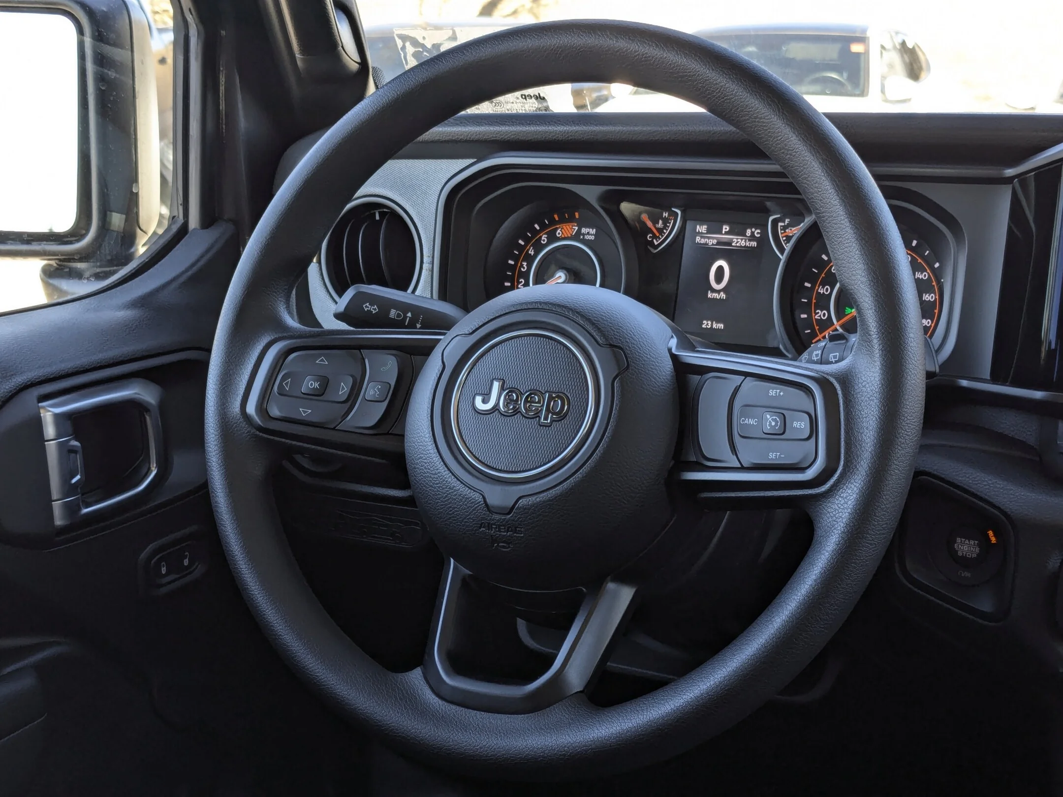 New 2026 Grey Jeep Sport - - Black Freedom Hardtop - 8-Spd Auto - 12.3 Uconnect 5 - Dana M200 Rear Axle & More! image 14