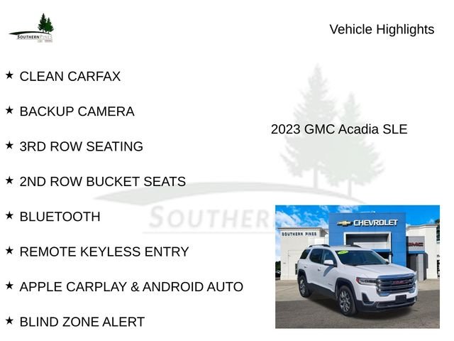 Used 2023 White GMC SLE image 8