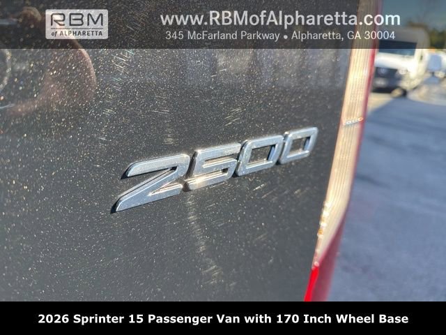 New 2026 Obsidian Black Metallic Mercedes-Benz 170 Wheel Base 15 Passenger image 47