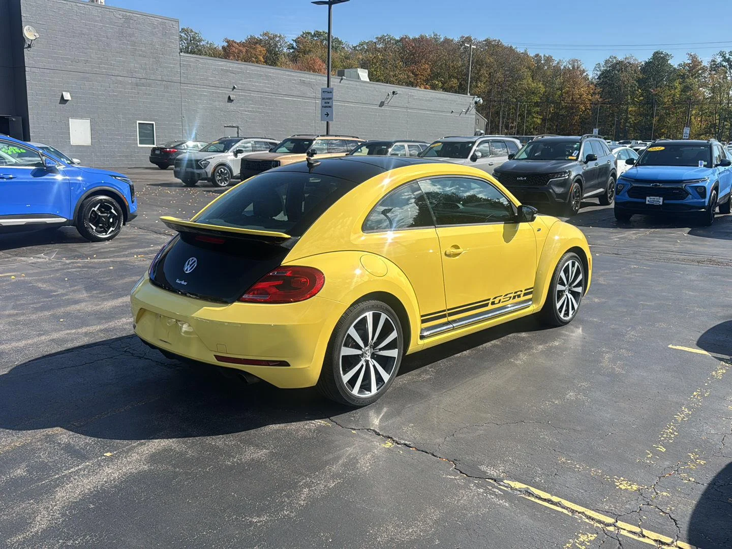 Used 2014 Yellow Rush/Black Volkswagen 2.0T Turbo GSR image 9