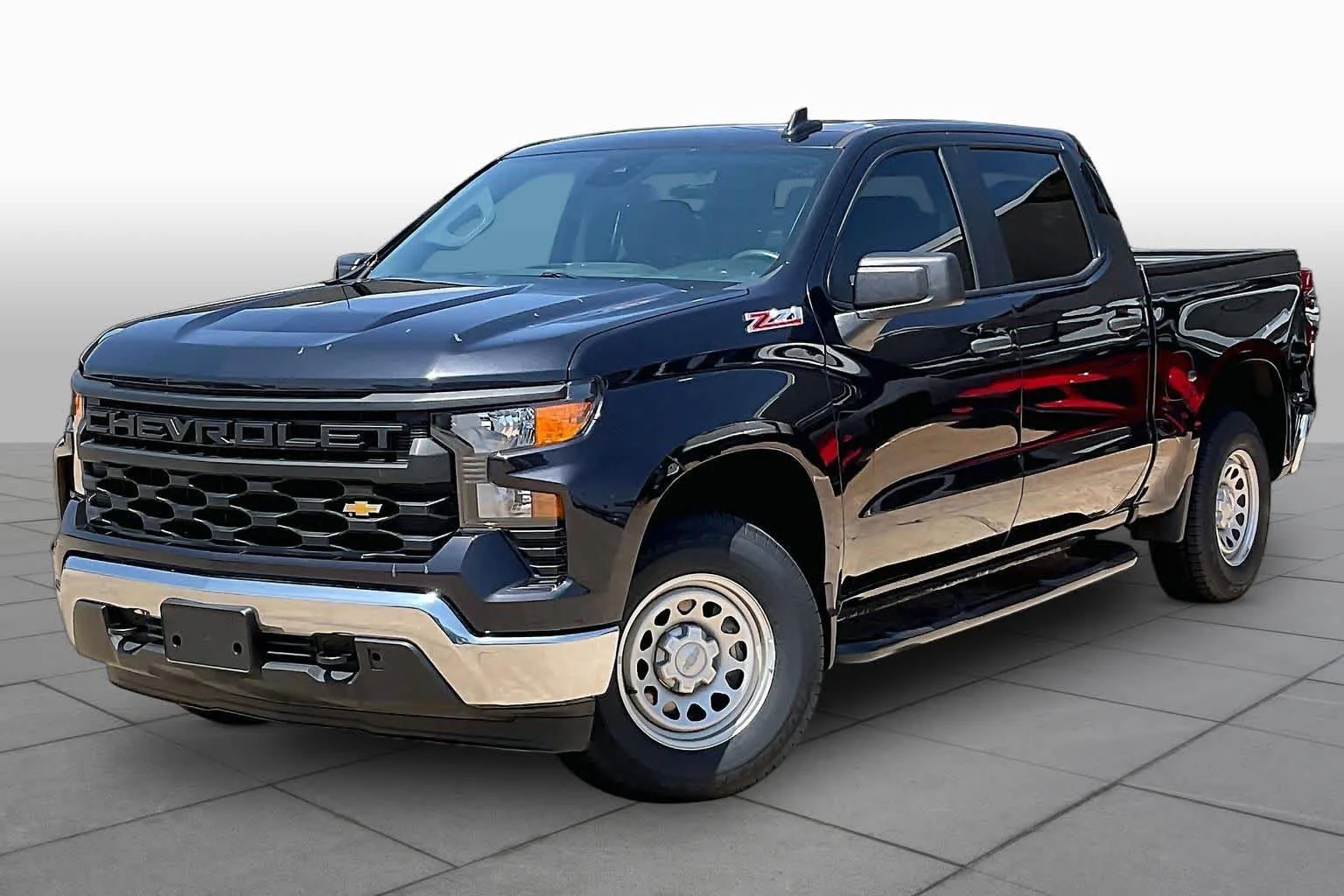 Used 2024 Dark Ash Metallic Chevrolet Work Truck image 2