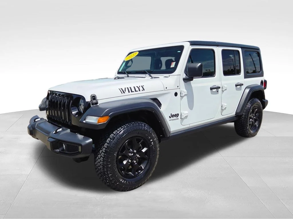 Used 2022 White Jeep Unlimited Willys image 3