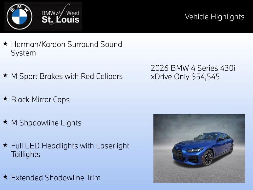 Certified Used 2026 Blue BMW 430i xDrive Gran Coupe image 16