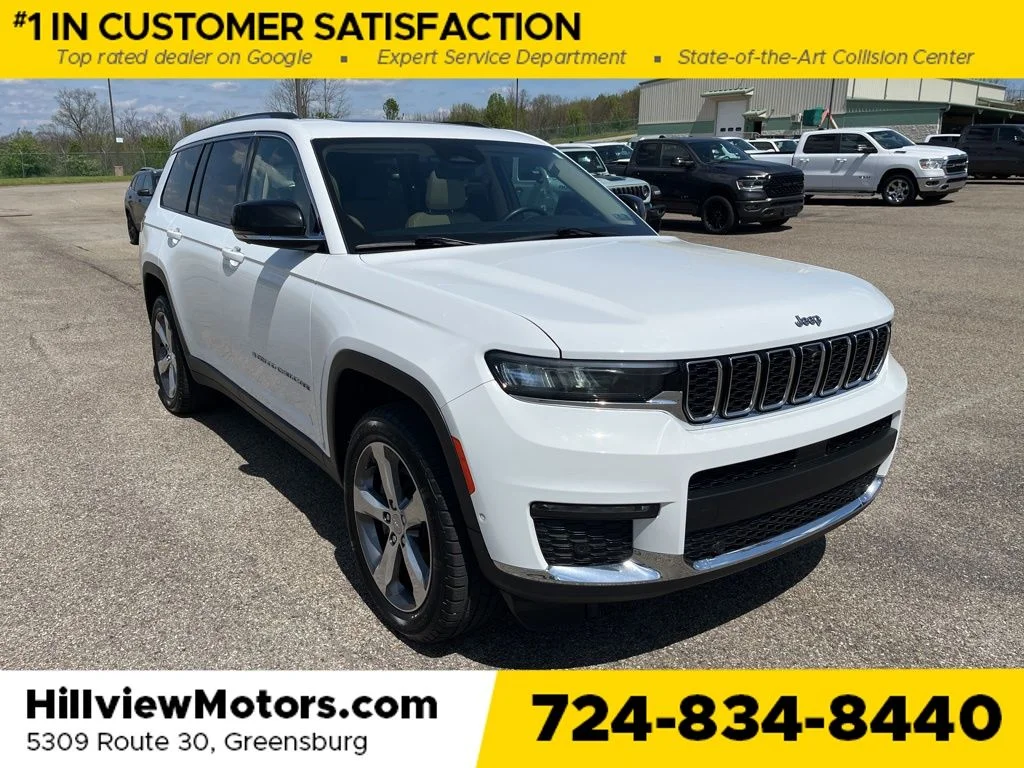Certified Used 2021 Bright White Clearcoat Jeep Limited image 9