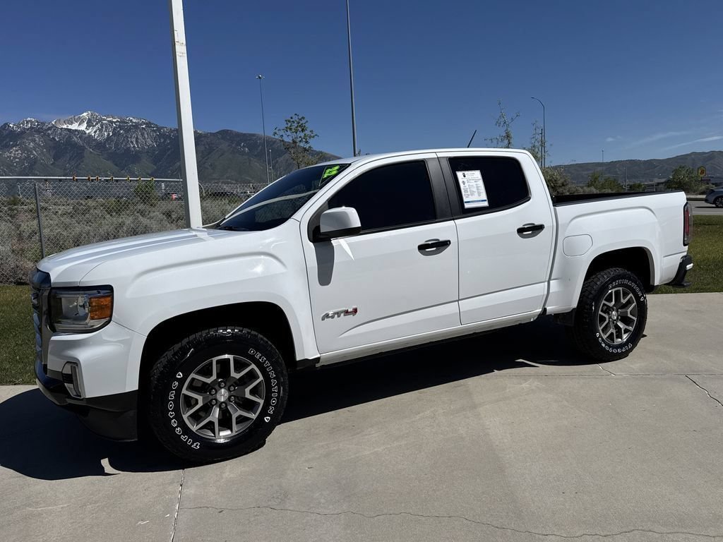 Certified Used 2022 Summit White GMC 4WD AT4 w/Leather image 2