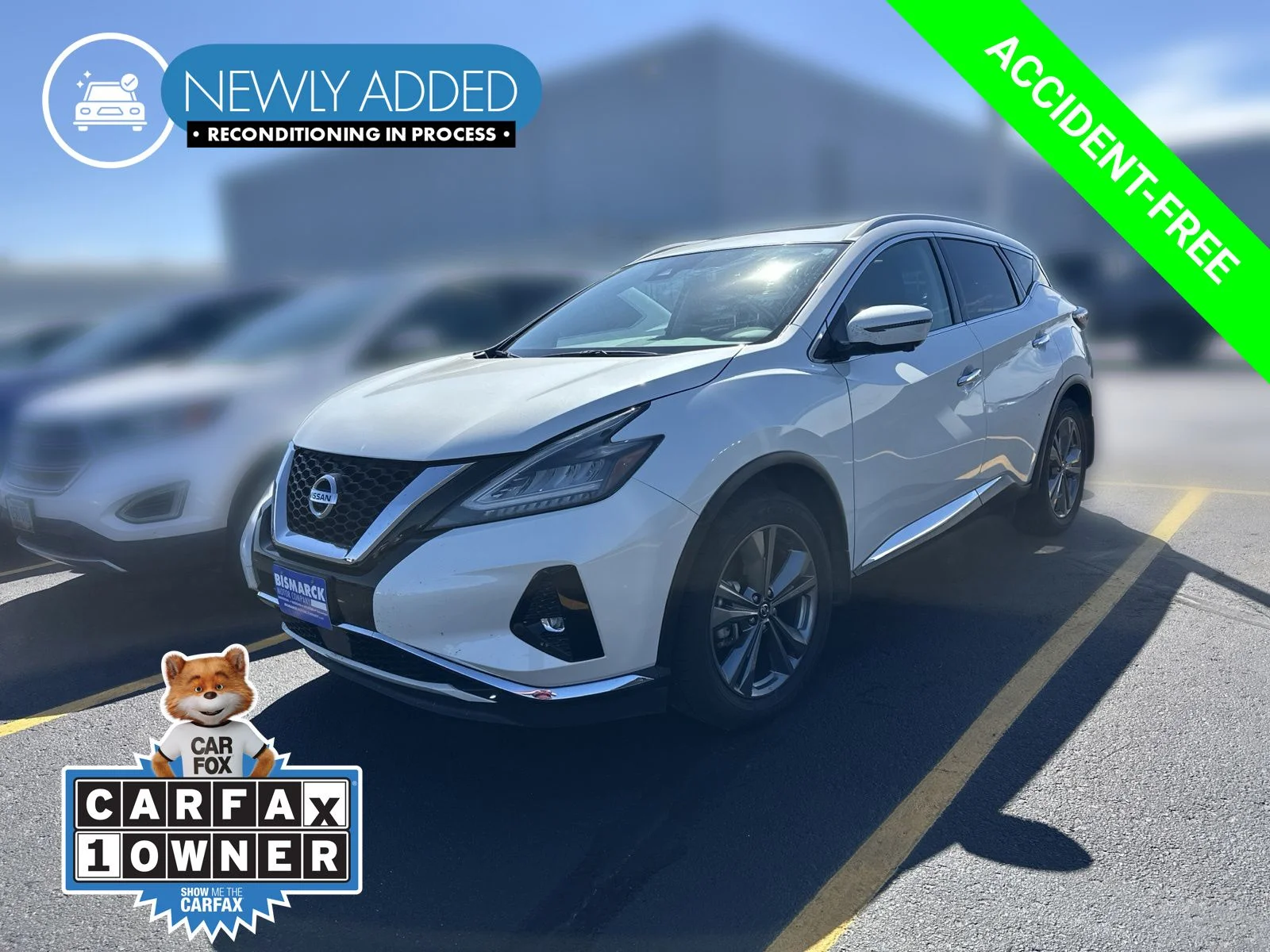 Used 2019 White Nissan Platinum image 1