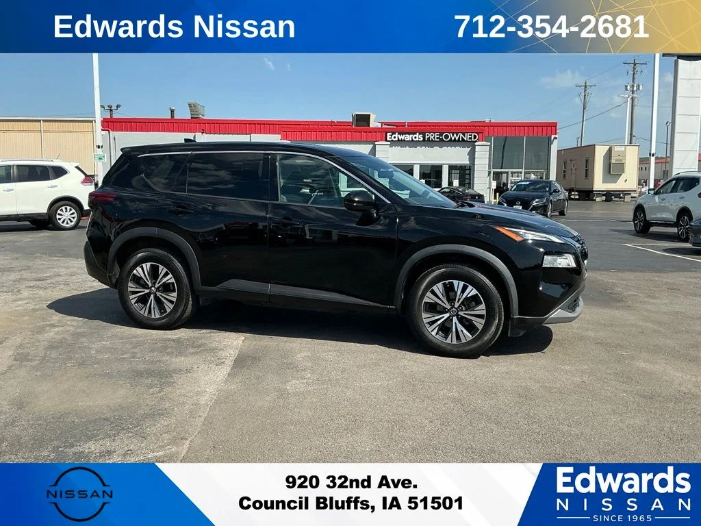 Used 2021 Black Nissan SV image 1