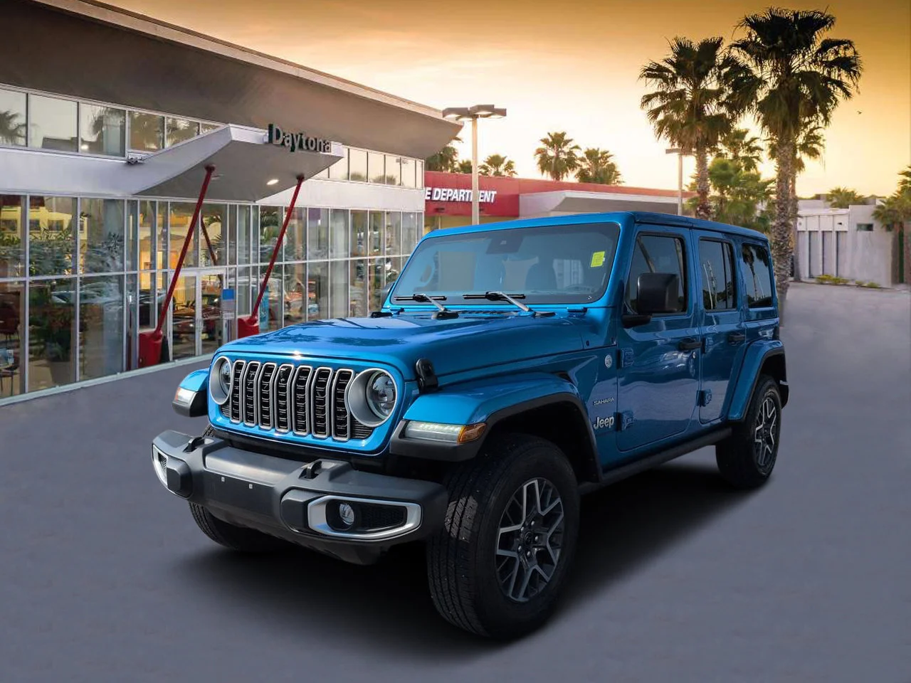 Used 2024 Blue Pearl Jeep Sahara image 7