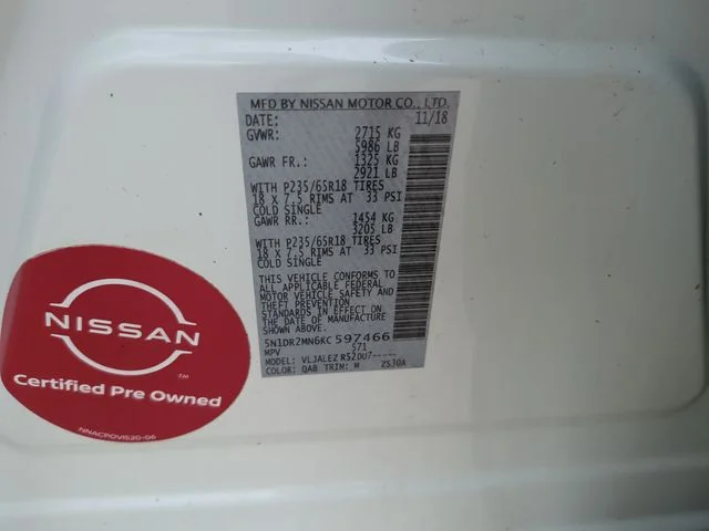 Used 2019 White Nissan SV image 33