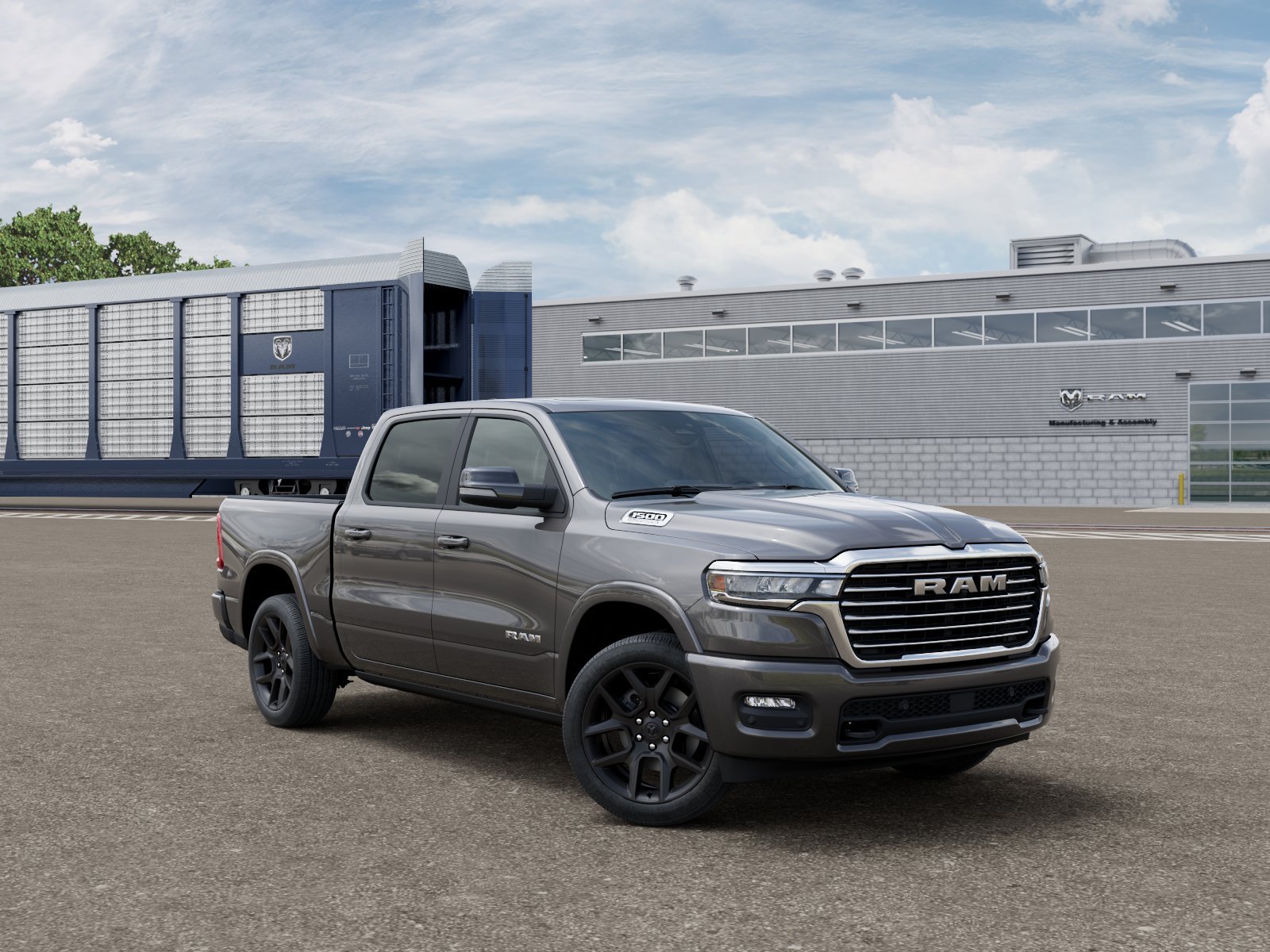 New 2026 Granite Crystal Metallic Clear-Coat Exterior Paint RAM LARAMIE image 5