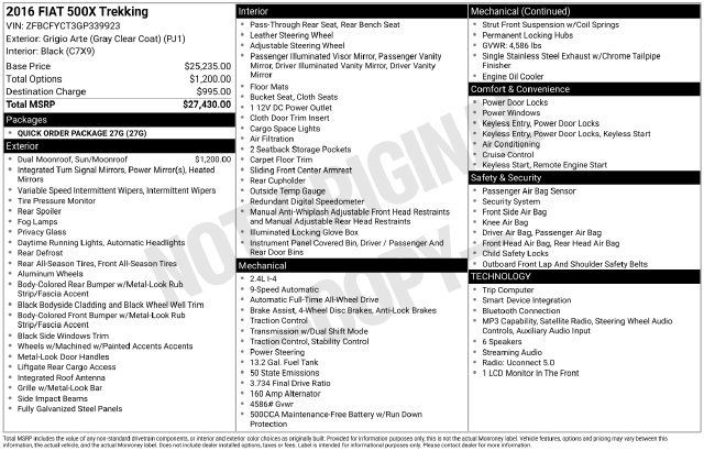 Used 2016 Gray FIAT Trekking image 10