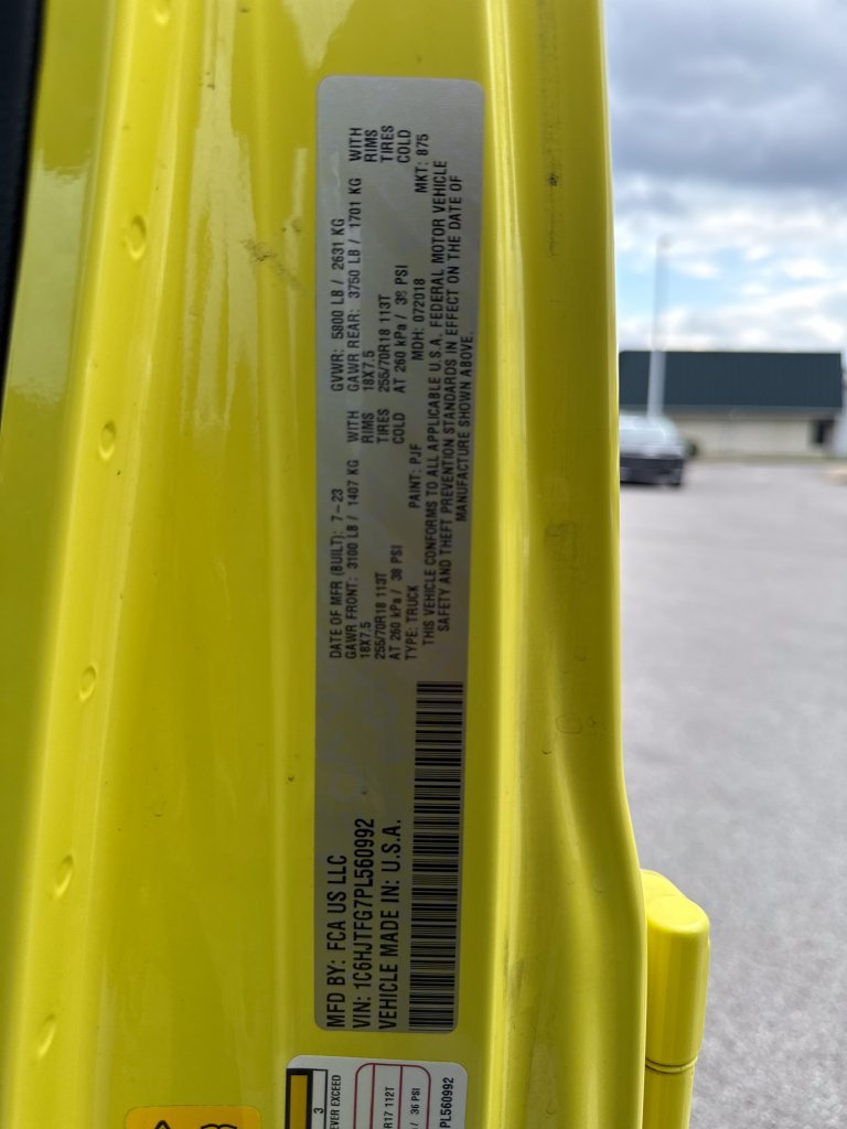 Used 2023 Yellow Jeep Overland image 26