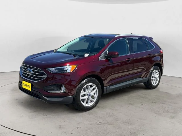 Certified Used 2022 Burgundy Ford SEL image 1