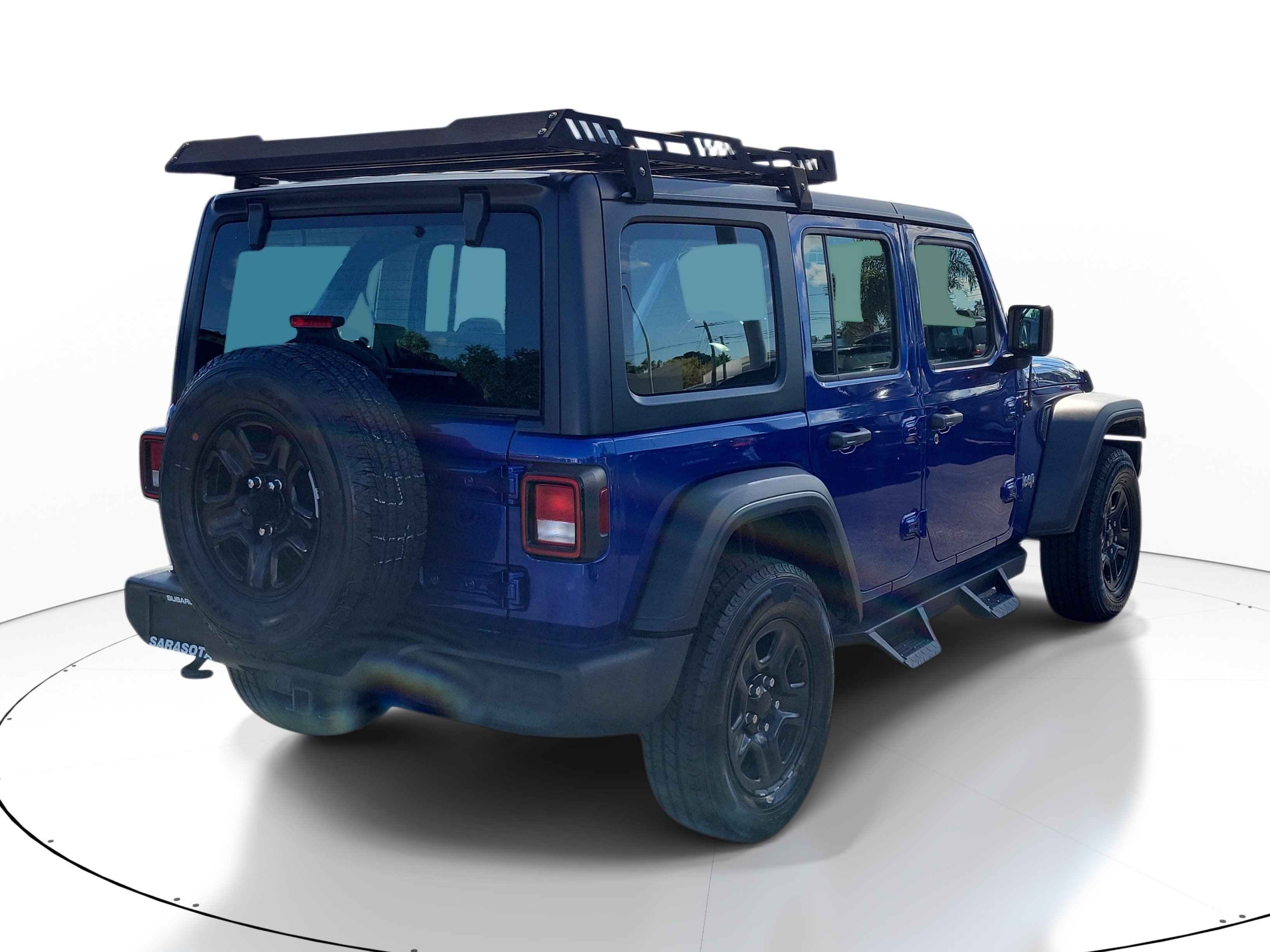 Used 2018 Ocean Blue Metallic Clearcoat Jeep Sport image 5