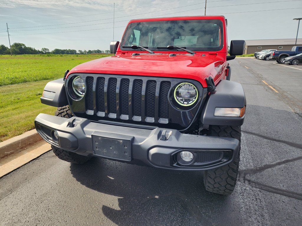 Used 2021 Firecracker Red Clearcoat Jeep Unlimited Willys image 2