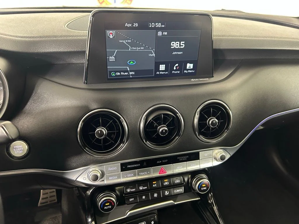 Certified 2020 Kia Stinger GT1 with VIN KNAE45LC6L6074180 for sale in Elk River, Minnesota