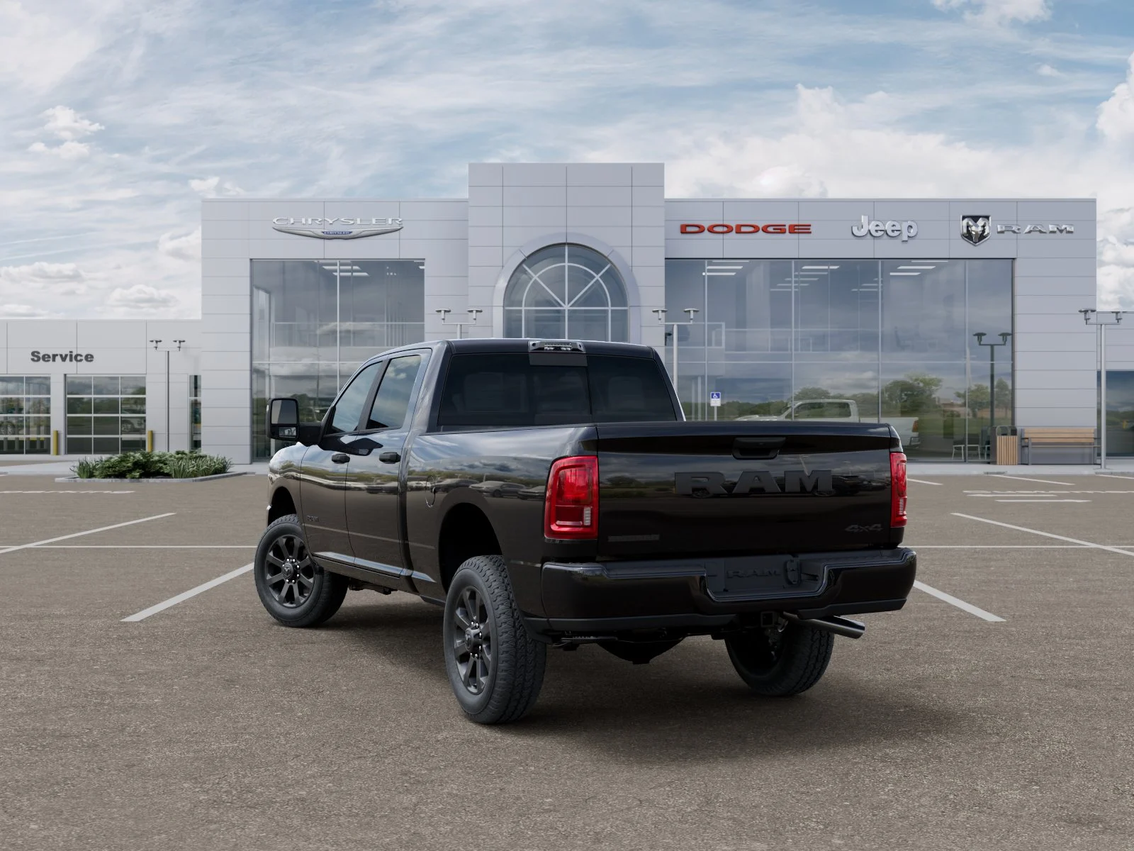 New 2026 Diamond Black Crystal Pearl-Coat Exterior Paint RAM Big Horn image 26