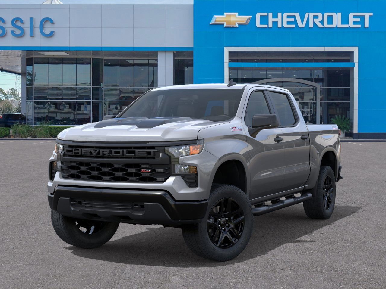 2026 Chevrolet Silverado 1500 Custom Trail Boss Gray at Classic Elite Chevrolet Sugar Land