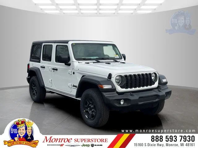 New 2026 Bright White Clear-Coat Exterior Paint Jeep Sport image 1