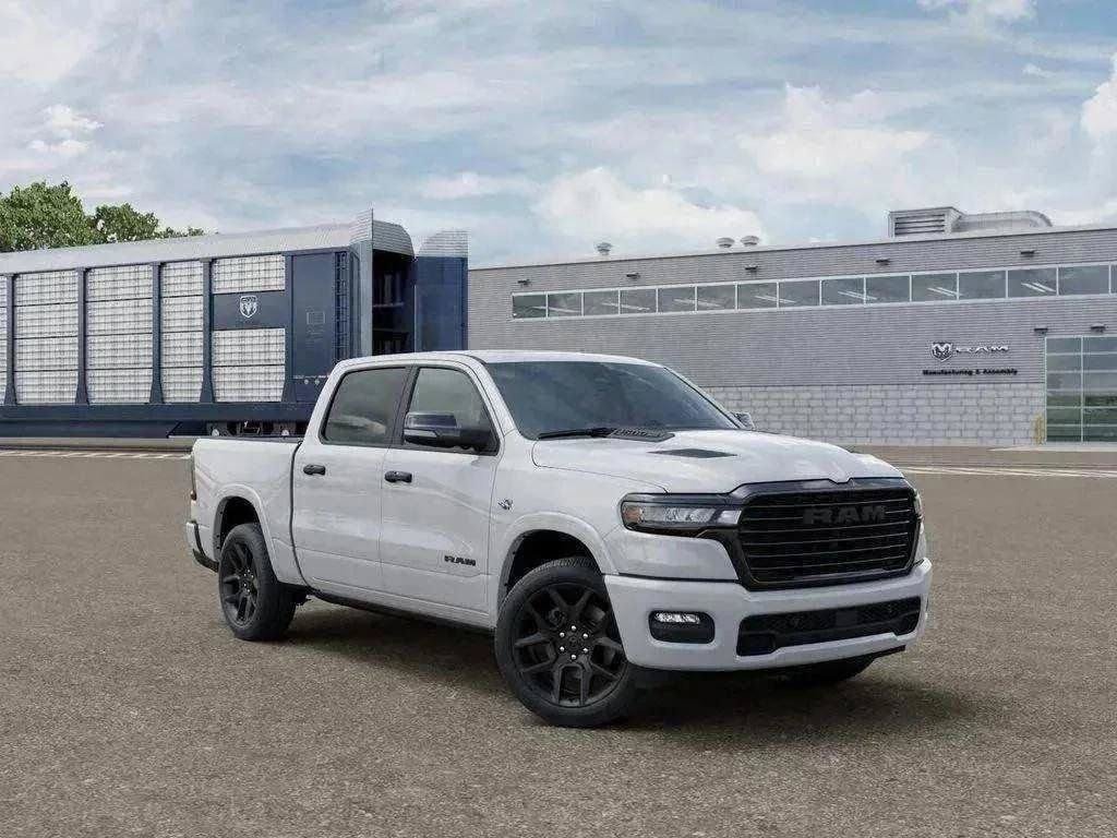 New 2026 Bright White Clear-Coat Exterior Paint RAM Laramie image 76