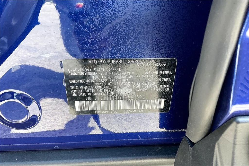 New 2026 SAPPHIRE BLUE PEARL Subaru Limited XT image 13