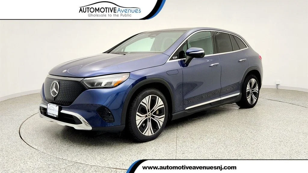 Used 2023 Twilight Blue Metallic Mercedes-Benz EQE 350 4MATIC® SUV w/ Ventilated Nappa Leather Seats image 1
