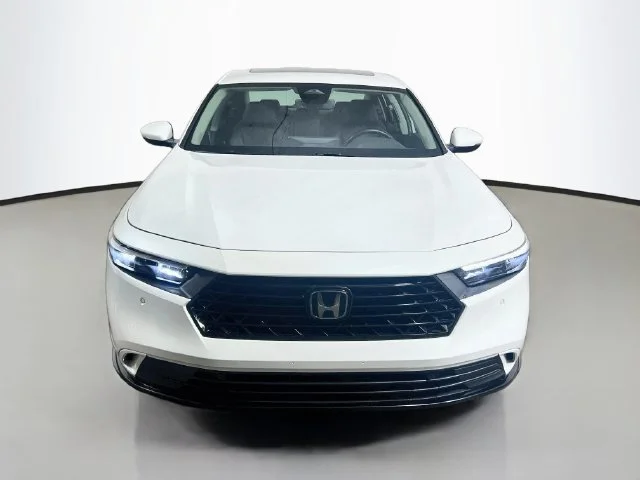 Certified Used 2023 Platinum White Pearl Honda HYBRID EX-L BD image 2