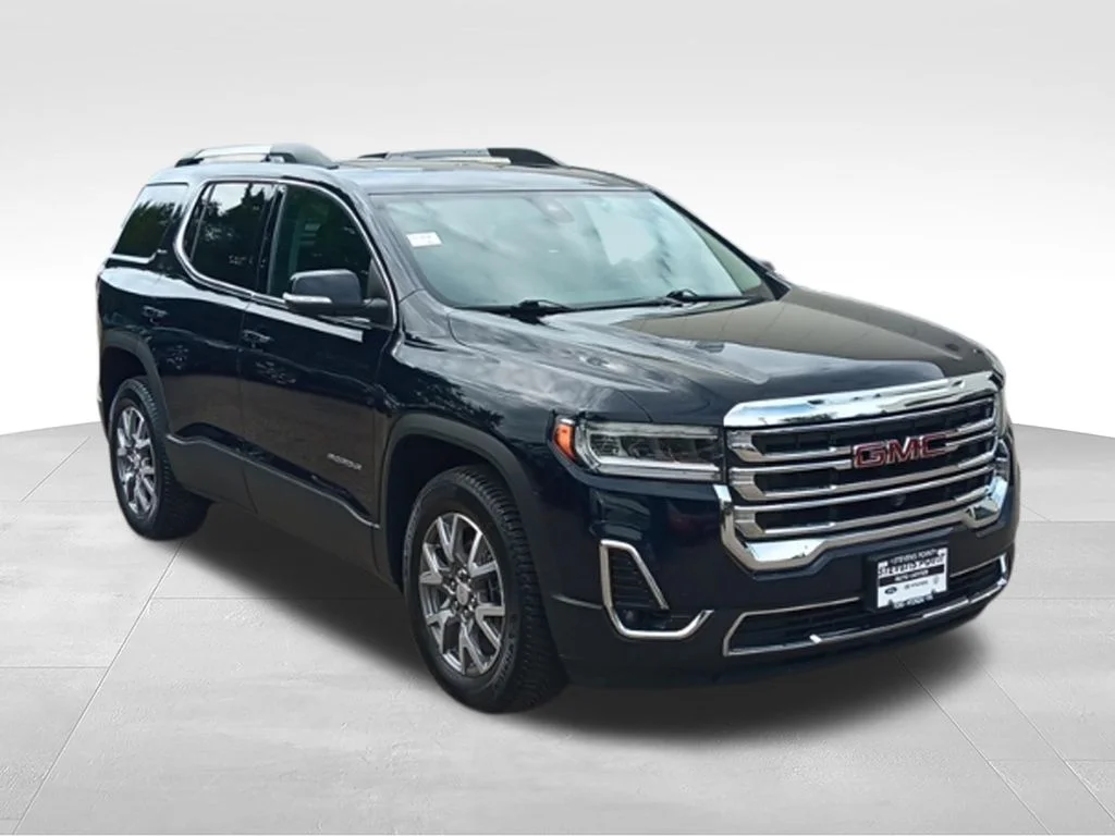 Used 2021 Midnight Blue Metallic GMC SLT image 8