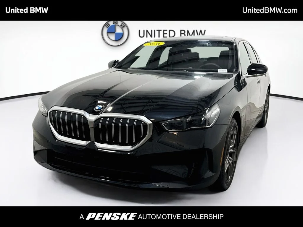 Certified Used 2026 Black Sapphire Metallic BMW 530i xDrive image 1